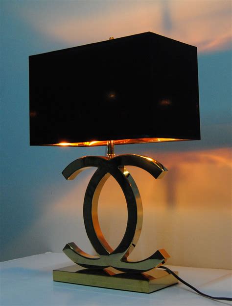 chanel black lamp